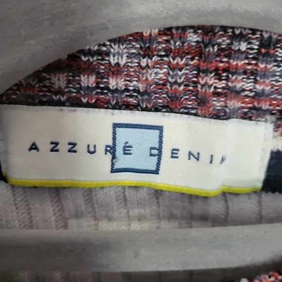 Azzure Denim Women’s Long Sleeve Sweater – Multi-Color, Size Medium - Picture 4 of 5